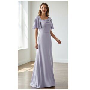 Vince Camuto Asymmetrical Formal Gown, Lilac, Womens Size 12